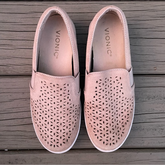 Vionic Splendid Midi Perf Slip On Dusty Pink Shoes size 6 - Picture 7 of 13